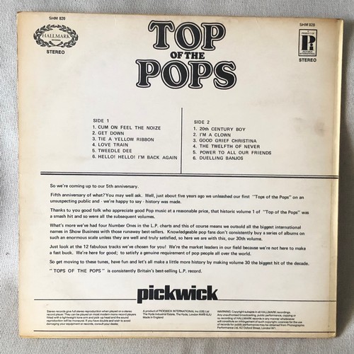 99 - Top of the Pops. Hallmark stereo SHM 820