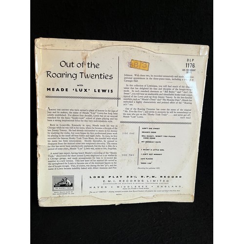 176 - Out of the roaring 20s with Meade Lux Lewis. HMV  Records, DLP1176 .