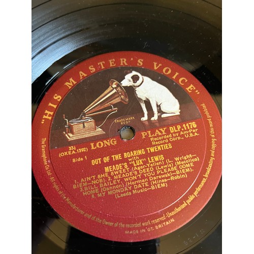 176 - Out of the roaring 20s with Meade Lux Lewis. HMV  Records, DLP1176 .