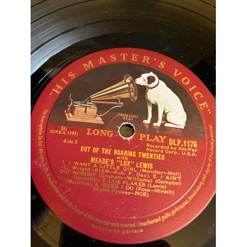 176 - Out of the roaring 20s with Meade Lux Lewis. HMV  Records, DLP1176 .