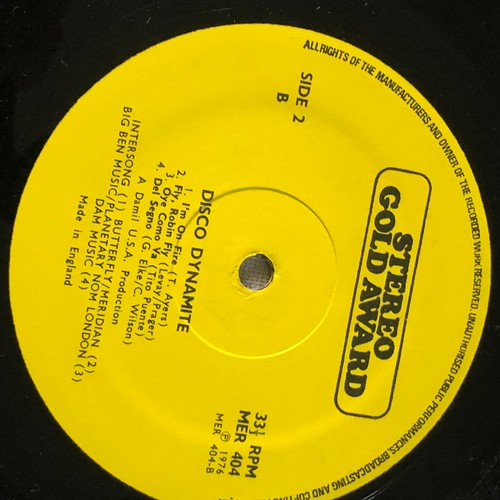 179 - Disco dynamite. Non-stop hits for dancing. MER 404 Stereo gold award series