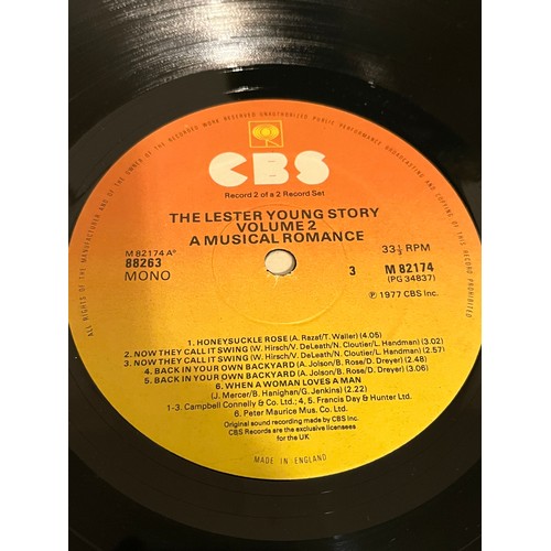 384 - The Lester Young Story. Volume 2 & 3. A musical romance CBS 882633 & Enter the count. CBS 88266