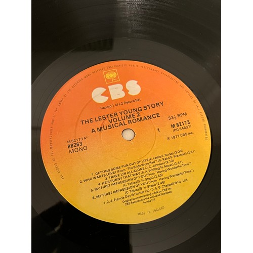 384 - The Lester Young Story. Volume 2 & 3. A musical romance CBS 882633 & Enter the count. CBS 88266