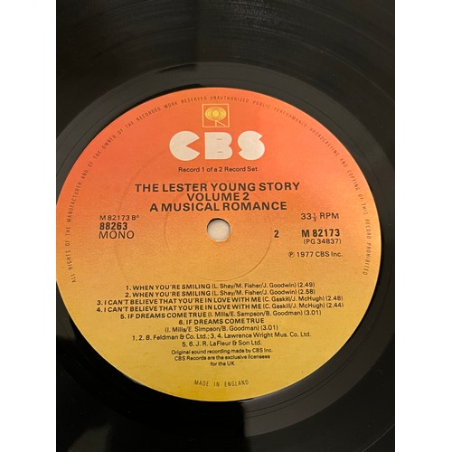 384 - The Lester Young Story. Volume 2 & 3. A musical romance CBS 882633 & Enter the count. CBS 88266