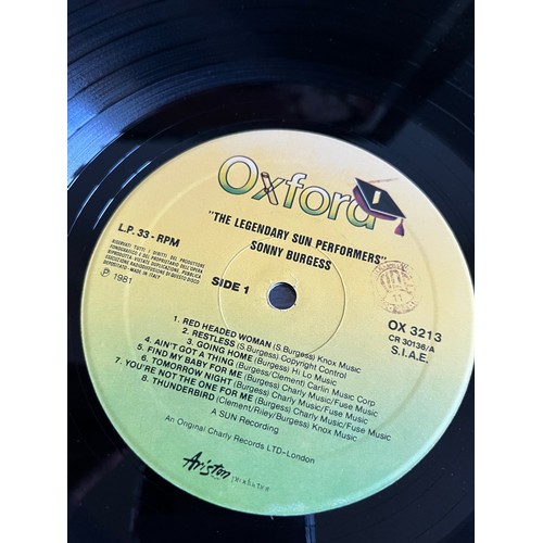 456 - The Legendary Sun Performers. Sonny Burgess. Italian import. OX/3213