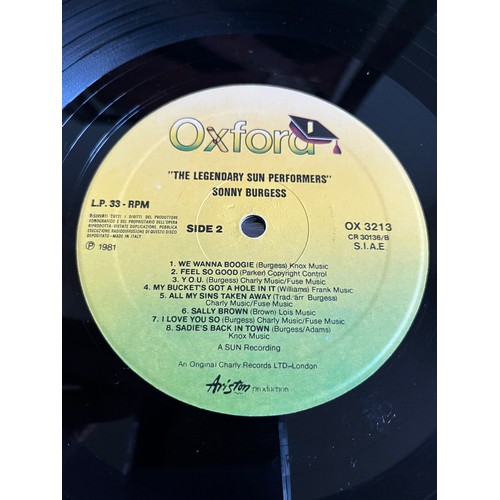 456 - The Legendary Sun Performers. Sonny Burgess. Italian import. OX/3213