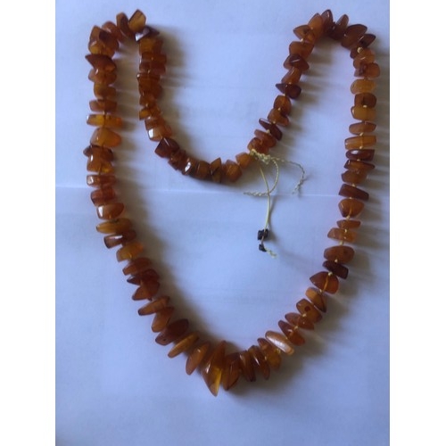 62 - Real Amber chip necklace