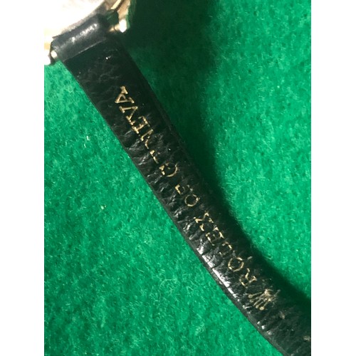 75 - Ingersoll Gold ladies watch. On Rolex leather strap.