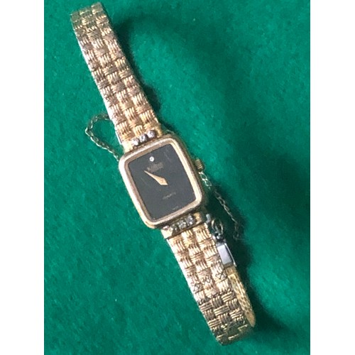 77 - Kolber Gold plated ladies Swiss watch. Engraved Kolber Genive LQ 578 54 .