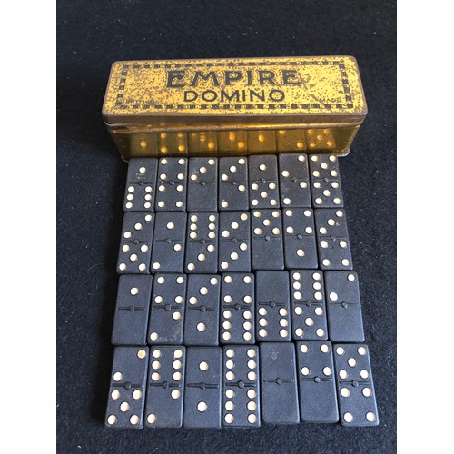 104 - Empire Domino Set. Full 28 pieces with original box