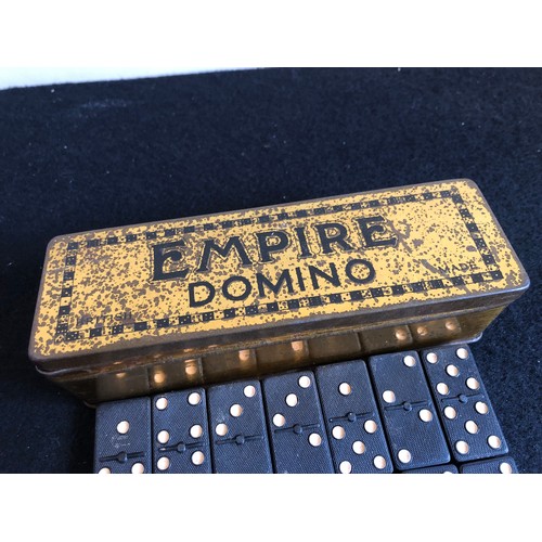 104 - Empire Domino Set. Full 28 pieces with original box