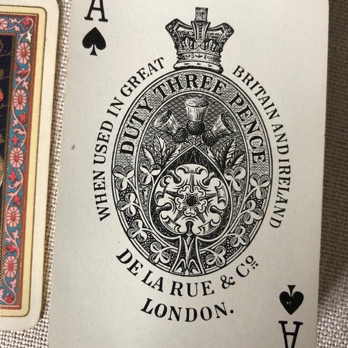 151 - Thomas De La Rue oriental design playing cards in original box