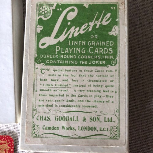 152 - Chas Goodall & sons Ltd oriental gilt design playing cards in original box