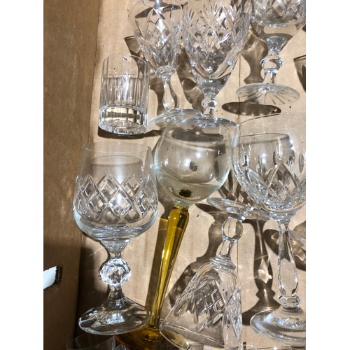 178 - Collection of mixed cut glasses
