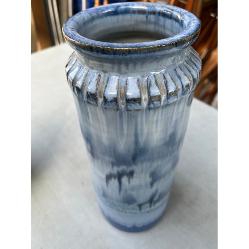 202 - Victor Holst early blue fully backstamped large vase 1994