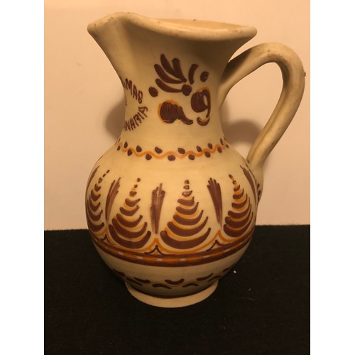 216 - Ceramic jug from Las Palmas Gran Canaria. Signed and initialed