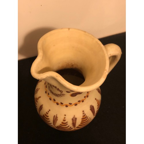 216 - Ceramic jug from Las Palmas Gran Canaria. Signed and initialed