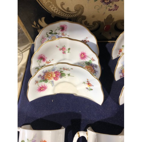 284 - Royal Crown Derby boxed Posies teaset.