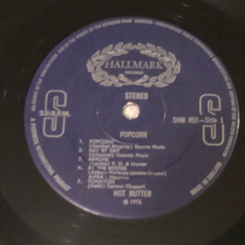 953 - Hot butter popcorn. Original hits series. Volume one. Hallmark records . Stereo SHM 8522