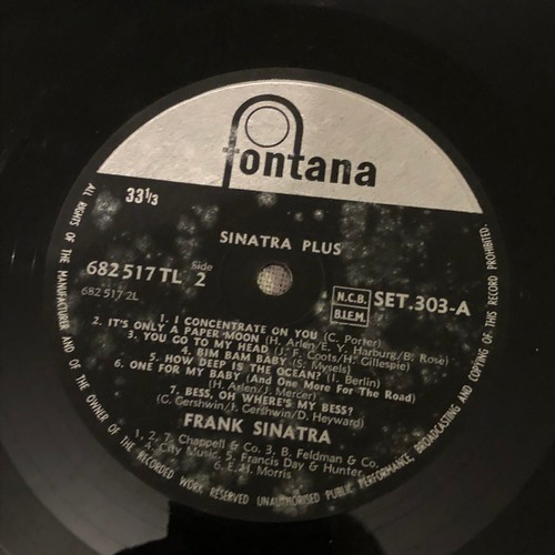 955 - Sinatra plus. Fontana records. SET 303 A-B