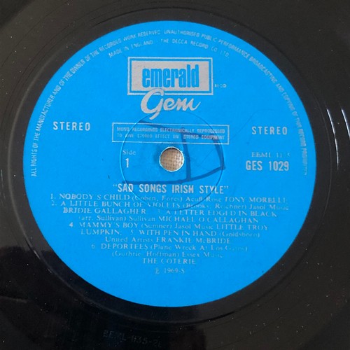 6 - Sad songs, Irish style. Emerald gem  Stereo GES 1029