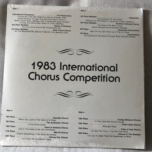 12 - The 16 choruses in Seattle. SPEBSQSA. Sealed