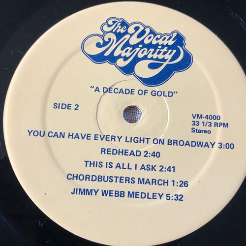 16 - The vocal Majority. Decade of gold . Live on tour 1972 to 1982