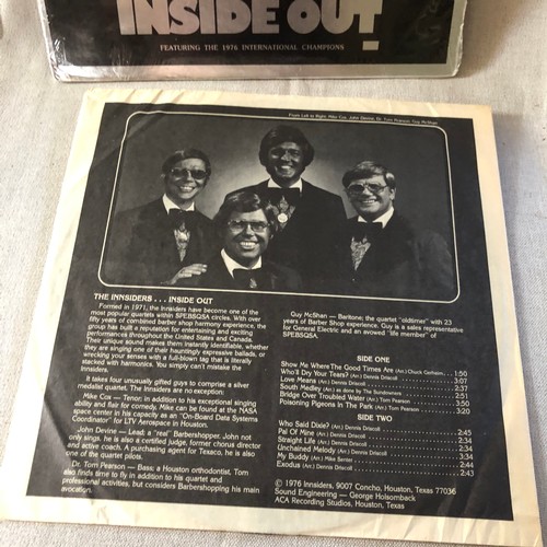 22 - The Innsiders. Inside out. Featuring the 1976 international champions in stereo