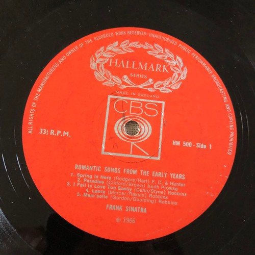 29 - Frank Sinatra. Romantic songs from the early years. CBS Hallmark HM 500