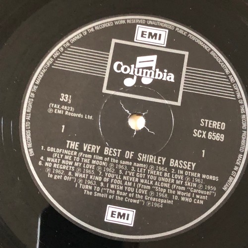 35 - The very best of Shirley Bassey. 20 fabulous tracks. EMI Columbia SCX6569