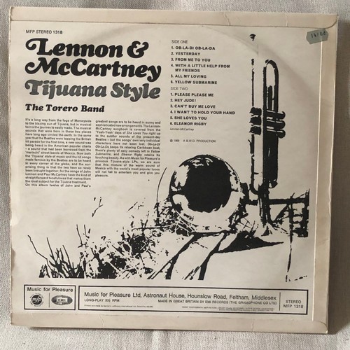 37 - Lennon and McCartney. Tijuana Style. The Torero band MFP records Stereo MFP 1318