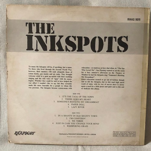 41 - The inkspots. Rhapsody Rhas. RHAS 9011