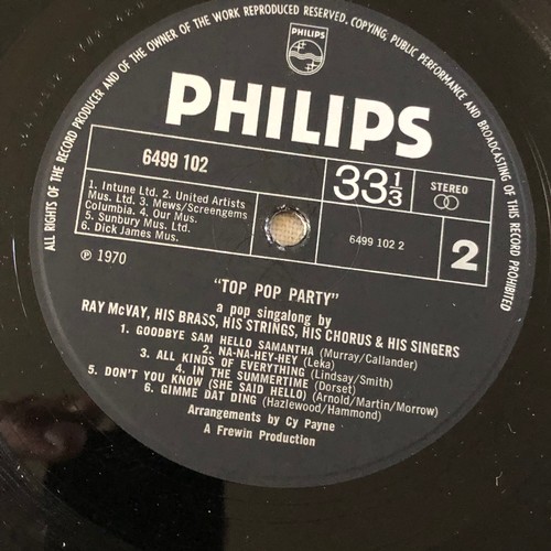 42 - Top pop party and pop singalong by Ray McVay. Phillips records 6642002