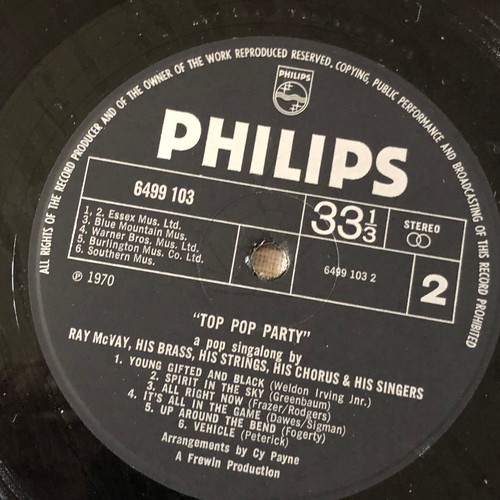 42 - Top pop party and pop singalong by Ray McVay. Phillips records 6642002