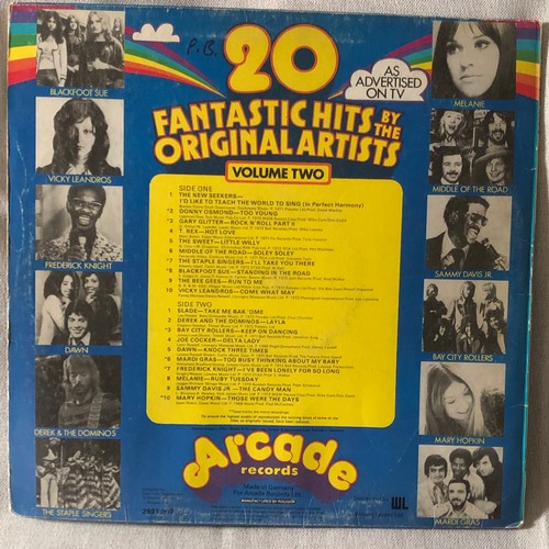 48 - 20 fantastic hits by the original artists volume two. Arcade records 2891002