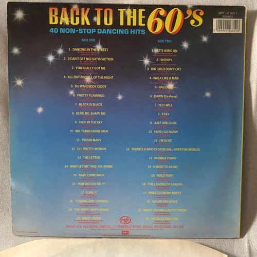 55 - Back to the 60s. 40 non-stop dancing hits. MFP 5631  stereo