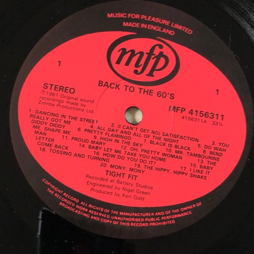 55 - Back to the 60s. 40 non-stop dancing hits. MFP 5631  stereo