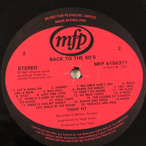 55 - Back to the 60s. 40 non-stop dancing hits. MFP 5631  stereo