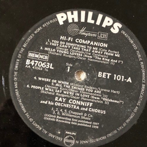 58 - The Ray Conniff hi-fi companion. Phillips records  BET101