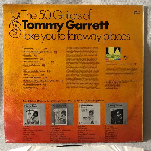 61 - The 50 guitars of Tommy Garrett take you to far away places. United artists stereo SAM501