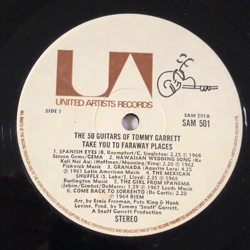 61 - The 50 guitars of Tommy Garrett take you to far away places. United artists stereo SAM501