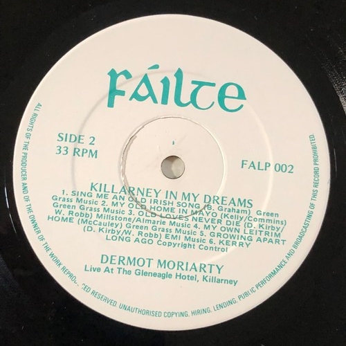 66 - Dermot Moriarty. Killarney in my dreams at the Gleneagle hotel  FALP002