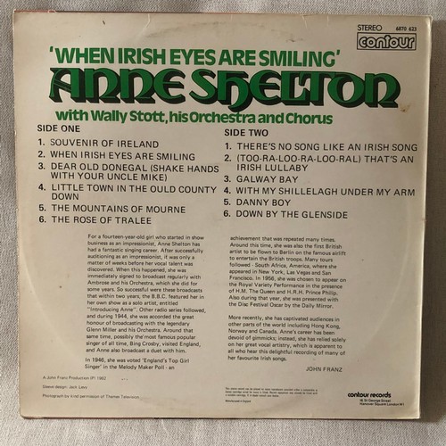 69 - Anne Sheltor. When Irish eyes are smiling. Contour stereo 6870 623