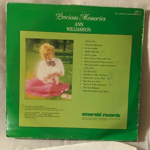 71 - Ann Williamson. Precious memories. Emerald records. ERTV1