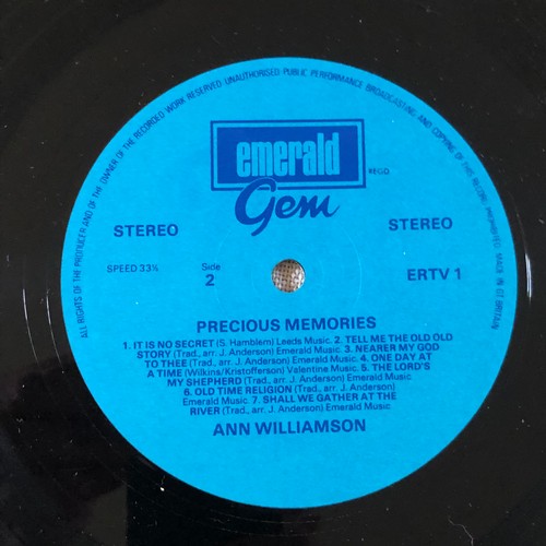 71 - Ann Williamson. Precious memories. Emerald records. ERTV1