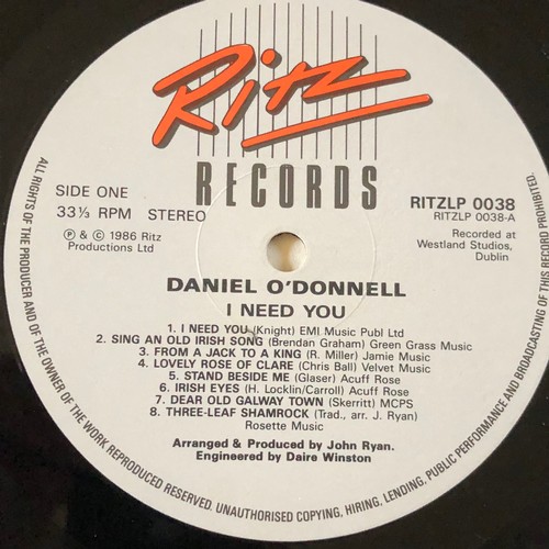 72 - Daniel O’Donnell. I need you. Ritz LP0038