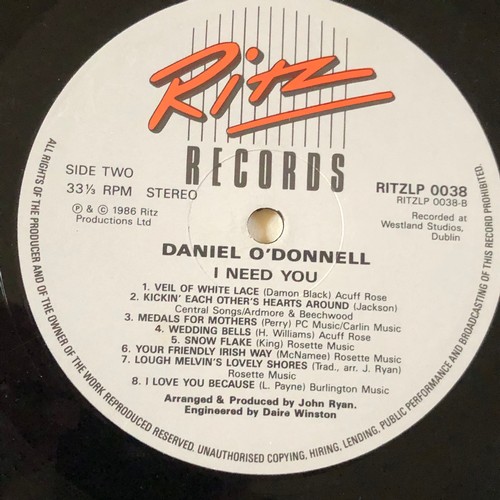 72 - Daniel O’Donnell. I need you. Ritz LP0038