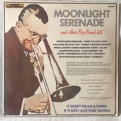 82 - Let’s swing again to Moonlight Serenade. Songs made famous by Glenn Miller  Stereo gold award series... 