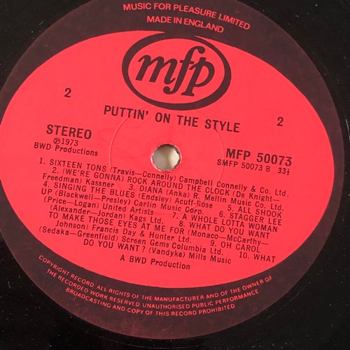 87 - Putting on the style. 20 gold hit songs of the 50s. EMI records MFP 50073 stereo.