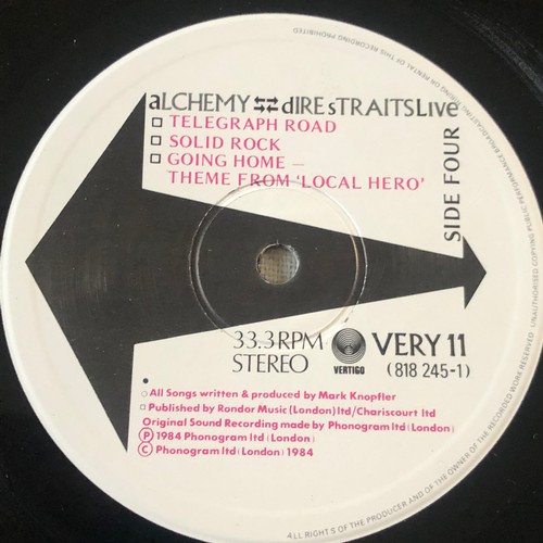 97 - Dire Straits Live . Alchemy. Vertigo. VERY11